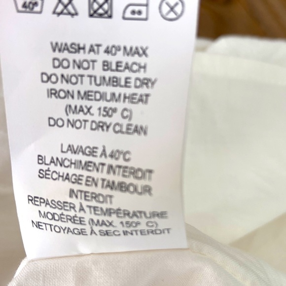 Deluc White Lined Smocked Waist Dress - Picture 10 of 10